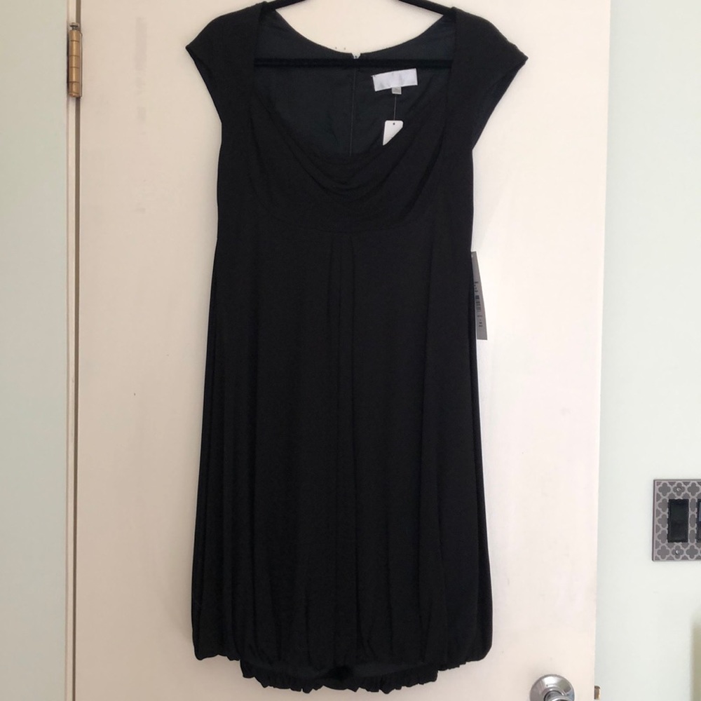 Badgley Mischka black cocktail dress 12 new W/tags